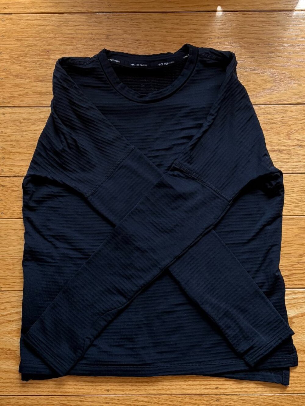 Nike Running Black Longsleeve Shirt Small